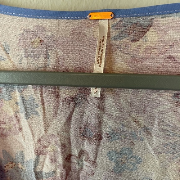 Free People Venice Printed Top , Rose Combo - Picture 9 of 11